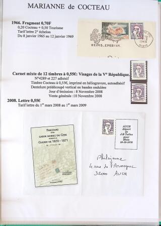 1944-1962 Collection en 2 volumes sur la Marianne :