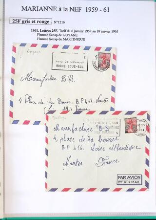 1944-1962 Collection en 2 volumes sur la Marianne :