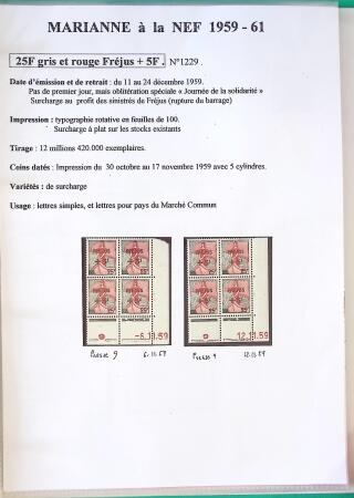 1944-1962 Collection en 2 volumes sur la Marianne :