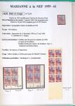 1944-1962 Collection en 2 volumes sur la Marianne :