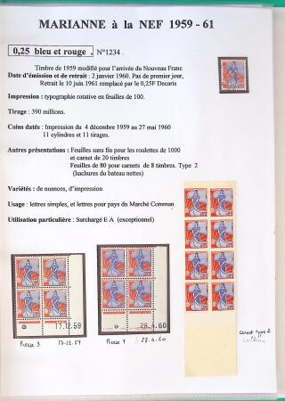 1944-1962 Collection en 2 volumes sur la Marianne :