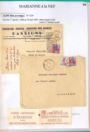 1944-1962 Collection en 2 volumes sur la Marianne :