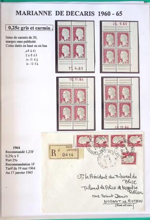 1944-1962 Collection en 2 volumes sur la Marianne :