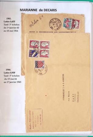 1944-1962 Collection en 2 volumes sur la Marianne :