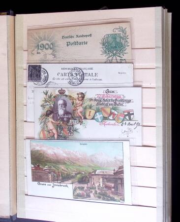 1880-1945 Enorme classeur de cartes postales avec toutes