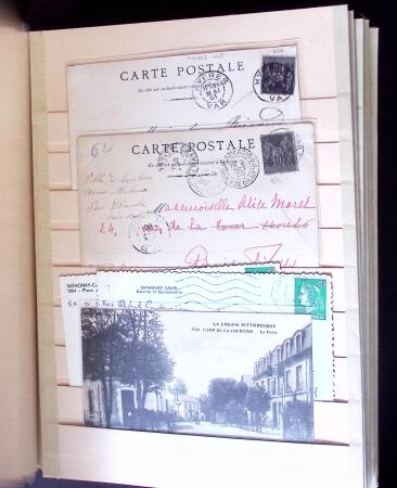 1880-1945 Enorme classeur de cartes postales avec toutes