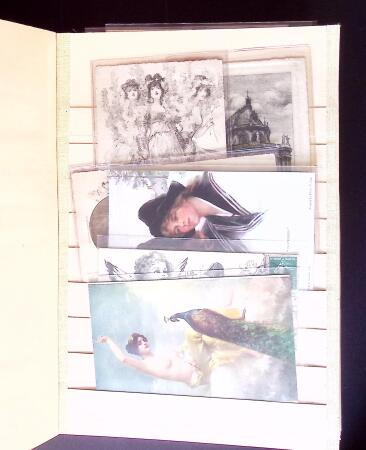 1880-1945 Enorme classeur de cartes postales avec toutes