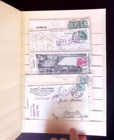 1880-1945 Enorme classeur de cartes postales avec toutes