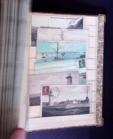 1880-1945 Enorme classeur de cartes postales avec toutes