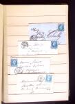 1849-1880 3 gros classeurs de lettres rangées par