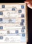 1849-1880 3 gros classeurs de lettres rangées par