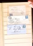 1849-1880 3 gros classeurs de lettres rangées par