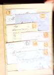 1849-1880 3 gros classeurs de lettres rangées par
