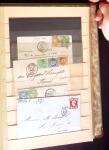 1849-1880 3 gros classeurs de lettres rangées par
