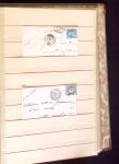 1849-1880 3 gros classeurs de lettres rangées par