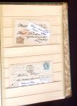 1849-1880 3 gros classeurs de lettres rangées par