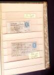 1849-1880 3 gros classeurs de lettres rangées par