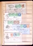1849-1880 3 gros classeurs de lettres rangées par