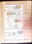 1849-1880 3 gros classeurs de lettres rangées par