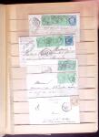 1849-1880 3 gros classeurs de lettres rangées par