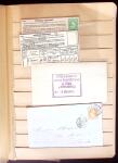 1849-1880 3 gros classeurs de lettres rangées par