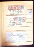 1849-1880 3 gros classeurs de lettres rangées par