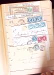 1849-1880 3 gros classeurs de lettres rangées par