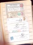 1849-1880 3 gros classeurs de lettres rangées par