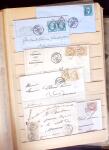 1849-1880 3 gros classeurs de lettres rangées par