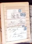 1849-1880 3 gros classeurs de lettres rangées par