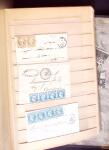 1849-1880 3 gros classeurs de lettres rangées par