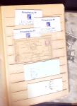 1849-1880 3 gros classeurs de lettres rangées par