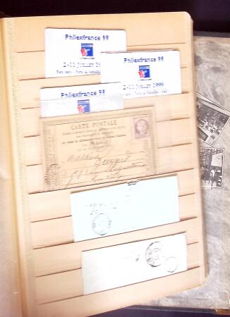 1849-1880 3 gros classeurs de lettres rangées par