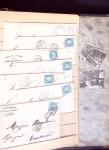 1849-1880 3 gros classeurs de lettres rangées par