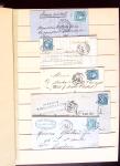 1849-1880 3 gros classeurs de lettres rangées par