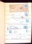 1849-1880 3 gros classeurs de lettres rangées par