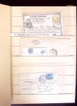 1849-1880 3 gros classeurs de lettres rangées par