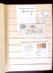 1849-1880 3 gros classeurs de lettres rangées par