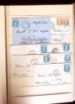 1849-1880 3 gros classeurs de lettres rangées par