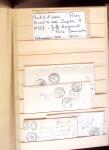 1849-1880 3 gros classeurs de lettres rangées par