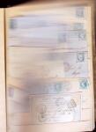 1849-1880 3 gros classeurs de lettres rangées par