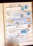 1849-1880 3 gros classeurs de lettres rangées par