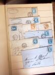 1849-1880 3 gros classeurs de lettres rangées par