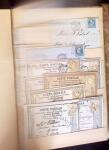 1849-1880 3 gros classeurs de lettres rangées par