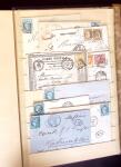1849-1880 3 gros classeurs de lettres rangées par