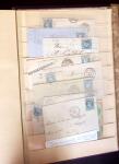 1849-1880 3 gros classeurs de lettres rangées par