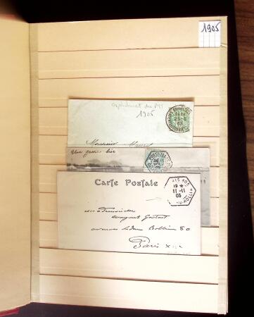1900-1950 2 gros classeurs avec des lettres et des