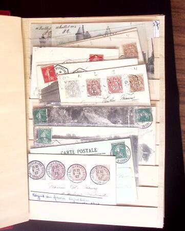 1900-1950 2 gros classeurs avec des lettres et des