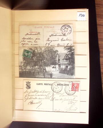 1900-1950 2 gros classeurs avec des lettres et des