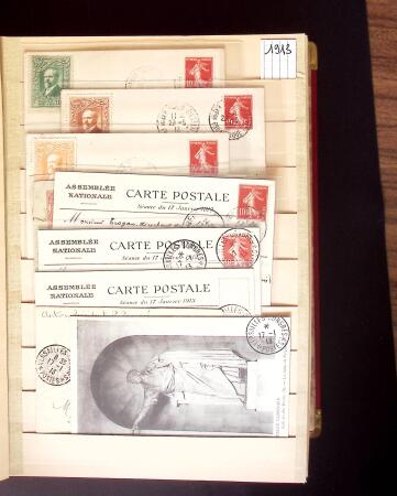 1900-1950 2 gros classeurs avec des lettres et des